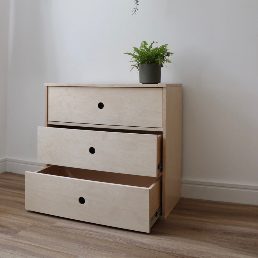 Birch Plywood Chest of Drawers