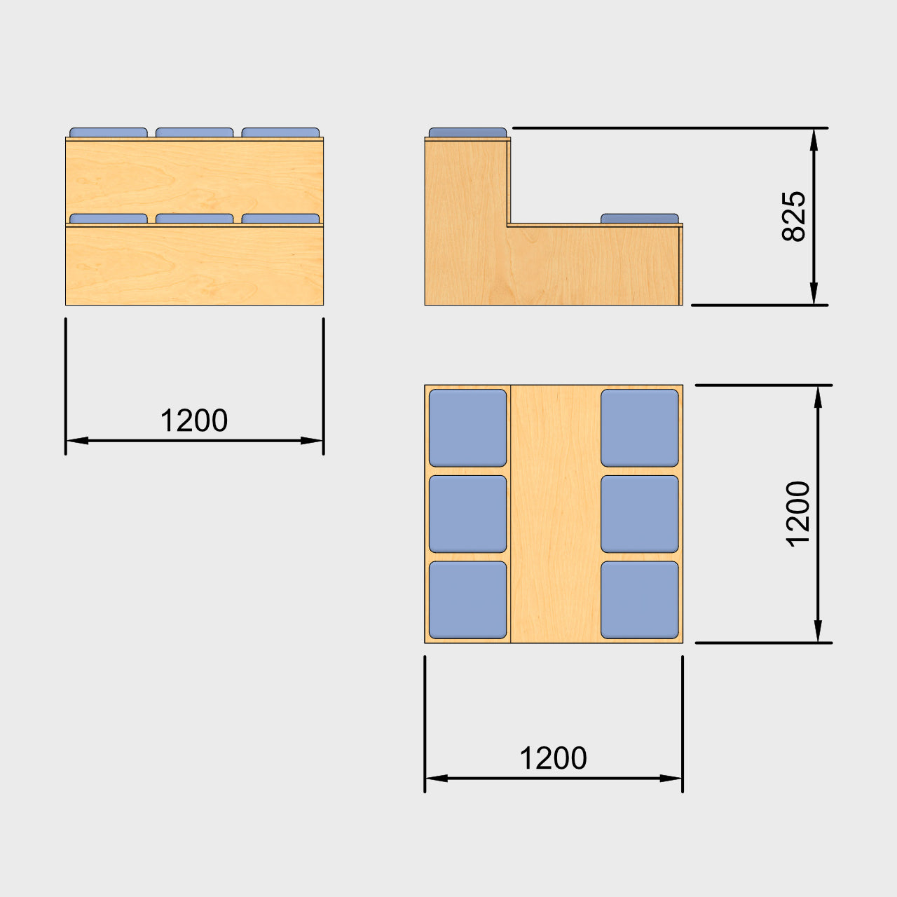 Bleachers Basecamp TS01 Dimensions